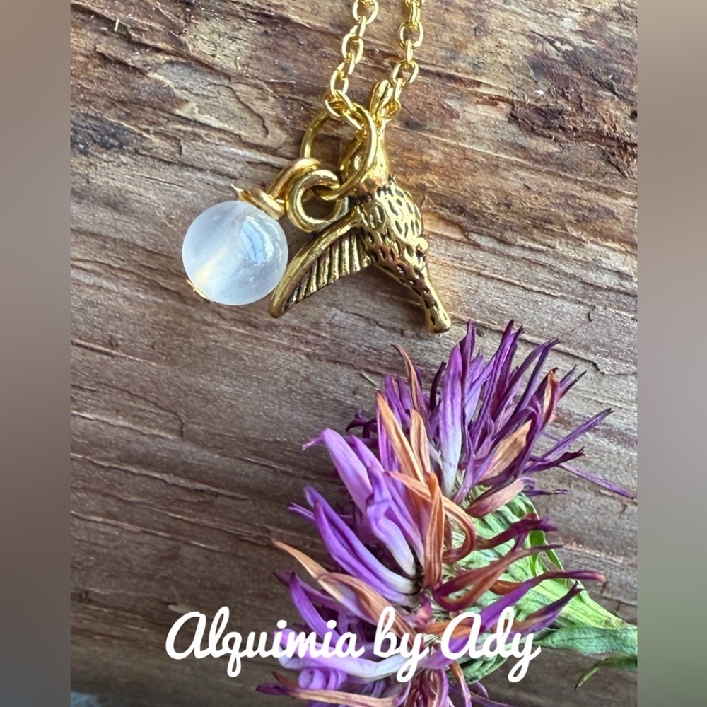Alquimia by Ady gold selenite charms delicate necklace